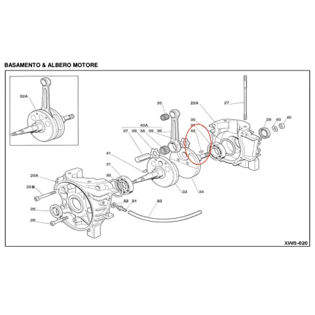 Chiavetta volano/pignone X30 IAME