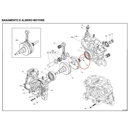 Chiavetta volano/pignone X30 IAME