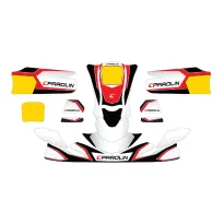Complete sticker kit DYNAMICA MOTORSPORT 2025 OK-KZ-DD2 PAROLIN