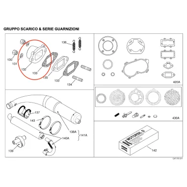 Collettore scarico marmitta integrale X30 IAME