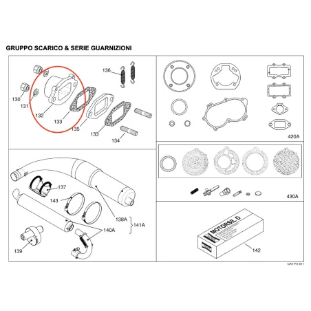 Espaciador de escape X30 IAME