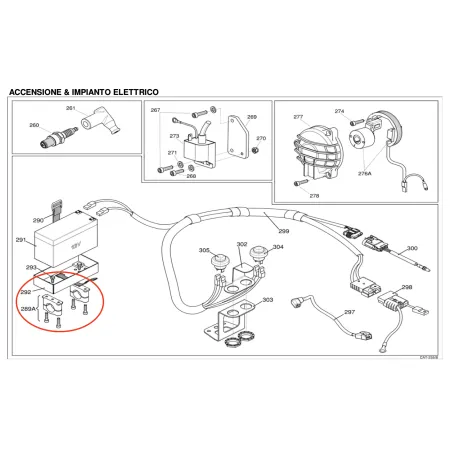 Morsetto supporto batteria IAME