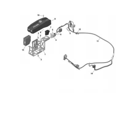 Supporto batteria completo evo17 MICRO-MINI-JUNIOR-SENIOR-DD2 ROTAX