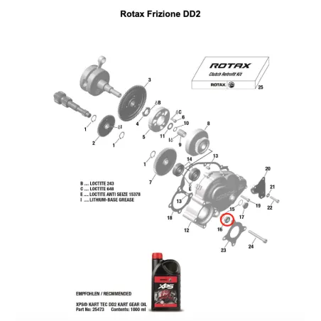 Vite livello olio M18x1,5 DD2 ROTAX