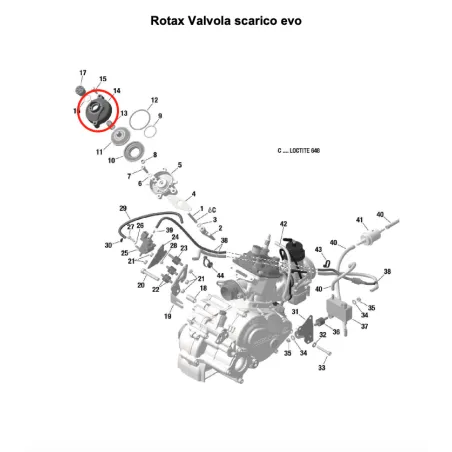 Coperchio valvola evo MICRO-MINI-JUNIOR-SENIOR-DD2 ROTAX