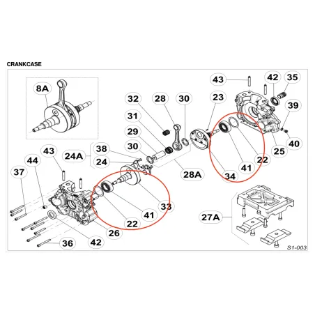 Cuscinetto banco a rulli 6205 OK-OKN-KZ IAME