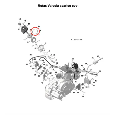 Anello tenuta grande 134-3,0-0,65 SENIOR-DD2 ROTAX