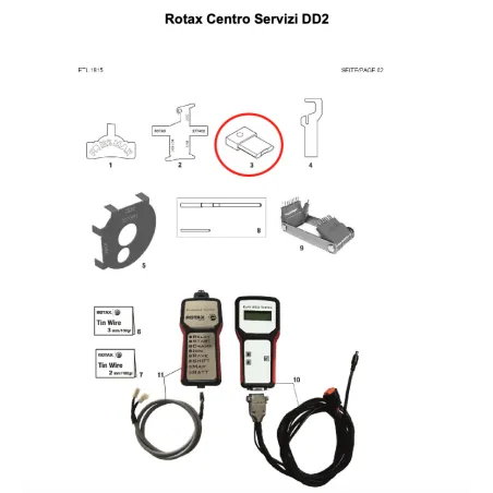 Herramienta para válvula de descarga SENIOR-DD2 ROTAX