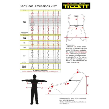 Seat T11VTi (super flexible) WHITE TILLETT