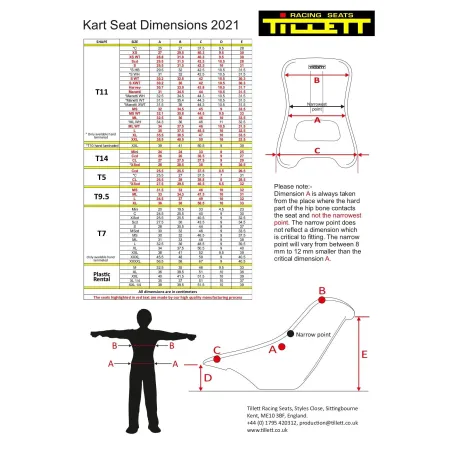 Seat T11VG (flexible) WHITE TILLETT