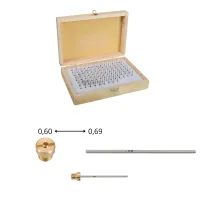 Set spine calibrate 0,5-1,00mm progressivo 0,01mm