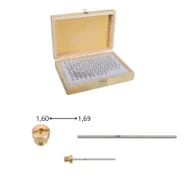 Set spine calibrate 1,01-2,00mm progressivo 0,01mm