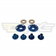 Anodized screw kit for ARAI series 5 and 6 helmets