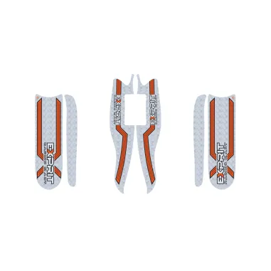 Set of fairing stickers M10 + number holder M7 OK-KZ-DD2 2022 EXPRIT KART